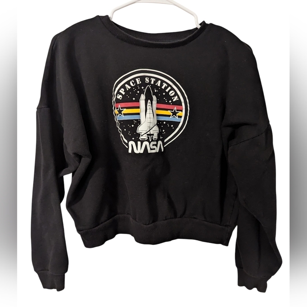 Freeze,Black Women's Nasa Sweater,Size L